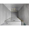 Mexen Mist-F Duschfaltwand rechts 70 cm, transparent, gold - 8A6-070-000-50-00-P