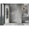 Mexen Mist-F faltbare Duschabtrennung links 95 cm, transparent, gold gebürstet - 8A6-095-000-55-00-L