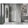 Mexen Mist-F Falttür links 110 cm, transparent, gebürstetes Gold - 8A6-110-000-55-00-L
