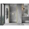 Mexen Mist Duschdrehtür 80 cm, transparent, gebürstetes Gold - 8A7-080-000-55-00