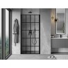 Mexen Mist Duschdrehtür 70 cm, schwarzes Gitter, schwarz - 8A7-070-000-70-77