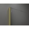 Mexen Kioto Duschwand Walk-in 150 x 200 cm, ombre schwarz 8 mm, gold gebürstet - 800-150-101-55-76