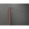 Mexen Kioto Duschwand Walk-in 150 x 200 cm, schwarzes Ombre 8 mm, gebürstetes Kupfer - 800-150-101-65-76