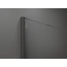 Mexen Kioto Duschwand Walk-in 110 x 200 cm, ombre schwarz 8 mm, gun gray gebürstet - 800-110-101-66-76