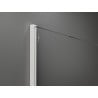 Mexen Kioto Duschrückwand Walk-in 140 x 200 cm, Ombre Weiß 8 mm, Weiß - 800-140-101-20-86