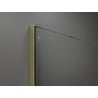 Mexen Kioto Duschwand Walk-in 150 x 200 cm, ombre weiß 8 mm, gold - 800-150-101-50-86