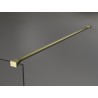 Mexen Kioto Duschwand Walk-in 140 x 200 cm, ombre weiß 8 mm, gebürstetes Gold - 800-140-101-55-86