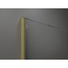 Mexen Kioto Duschwand Walk-in 140 x 200 cm, ombre weiß 8 mm, gebürstetes Gold - 800-140-101-55-86