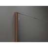 Mexen Kioto Duschwand Walk-in 90 x 200 cm, Ombre weiß 8 mm, roségold - 800-090-101-60-86