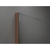 Mexen Kioto Duschwand Walk-in 120 x 200 cm, Ombre Weiß 8 mm, Roségold - 800-120-101-60-86