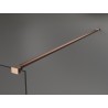 Mexen Kioto Duschwand Walk-in 150 x 200 cm, weißes Ombre 8 mm, gebürstetes Kupfer - 800-150-101-65-86