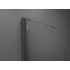 Mexen Kioto Duschwand Walk-in 90 x 200 cm, Ombre Weiß 8 mm, Gun Gray gebürstet - 800-090-101-66-86