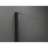 Mexen Kioto Duschwand Walk-in 140 x 200 cm, ombre weiß 8 mm, schwarz - 800-140-101-70-86