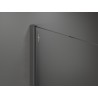 Mexen Kioto Duschwand Walk-in 90 x 200 cm, weißes Ombre 8 mm, Gun Metal - 800-090-101-95-86