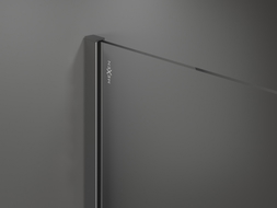 Mexen Kioto Duschwand Walk-in 150 x 200 cm, weißes Ombre 8 mm, Gun Metal - 800-150-101-95-86