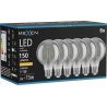 Mexen Vintis 6x LED-Filamentlampe E27, G80, 2W, Warm - 2200K, 150 lm, rauchig - L155-E27-0222-70x06