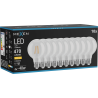 Mexen Vintis 10x LED-Filamentlampe E27, G80, 4W, Warm - 2700K, 470 lm, klar - L155-E27-0427-00x10