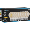 Mexen Vintis 10x LED-Filament-Glühbirne E27, G80, 6W, Warm - 2200K, 600 lm, amber - L155-E27-0622-50x10