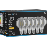 Mexen Vintis 6x LED-Filament-Glühbirne E27, G80, 6W, Warm - 2200K, 450 lm, Rauch - L155-E27-0622-70x06