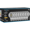 Mexen Vintis 10x LED-Filament-Glühbirne E27, G80, 6W, Warm - 2200K, 450 lm, Rauch - L155-E27-0622-70x10