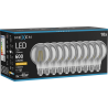 Mexen Vintis 10x LED-Filament-Glühbirne E27, G80, 8W, Warm - 2200K, 600 lm, Rauch - L155-E27-0822-70x10