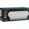 Mexen Vintis 10x LED-Filament-Glühbirne E27, G80, 8W, Neutral - 4000K, 1055 lm, klar - L155-E27-0840-00x10
