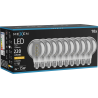 Mexen Vintis 10x LED-Filament-Glühbirne Spirale E27, G80, 4W, Warm - 2200K, 220 lm, Rauch - L165-E27-0422-70x10