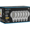 Mexen Vintis 6x Filament-Glühbirne Spirale LED E27, G80, 6W, Warm - 2200K, 350 lm, Smoke - L165-E27-0622-70x06