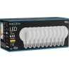 Mexen Vintis 10x LED-Filament-Spirallampe E27, G80, 6W, Warmweiß - 2700K, 630 lm, klar - L165-E27-0627-00x10