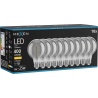 Mexen Vintis 10x LED-Filament-Spiralbirne E27, G80, 6W, Warm - 2700K, 400 lm, Rauchglas - L165-E27-0627-70x10