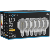 Mexen Vintis 6x LED-Filament-Glühbirne Spirale E27, G80, 8W, Warm - 2200K, 450 lm, Rauch - L165-E27-0822-70x06