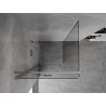 Mexen Mist-F faltbare Duschkabine links 100 x 100 cm, transparent, Chrom - 8A6T-100-100-01-00-L