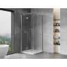 Mexen Mist-F faltbare Duschkabine links 100 x 100 cm, transparent, Chrom - 8A6T-100-100-01-00-L