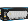 Mexen Vintis 10x LED-Filamentglühbirne E27, G95, 4W, Warm - 2700K, 470 lm, klar - L157-E27-0427-00x10