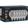 Mexen Vintis 6x LED-Filament-Glühbirne E27, G95, 4W, Warm - 2700K, 300 lm, Smoke - L157-E27-0427-70x06