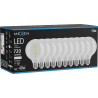 Mexen Vintis 10x LED-Filament-Glühbirne E27, G95, 6W, Neutral - 4000K, 720 lm, klar - L157-E27-0640-00x10