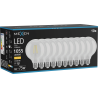 Mexen Vintis 10x LED-Filament-Glühbirne E27, G95, 8W, Warm - 2700K, 1055 lm, klar - L157-E27-0827-00x10