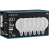 Mexen Vintis 6x LED Filament Glühbirne E27, G95, 8W, Neutral - 4000K, 1055 lm, klar - L157-E27-0840-00x06