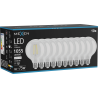 Mexen Vintis 10x LED-Filamentlampe E27, G95, 8W, Neutral - 4000K, 1055 lm, klar - L157-E27-0840-00x10