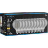 Mexen Vintis 10x LED Filament-Spirallampe E27, G95, 6W, Warm - 2700K, 510 lm, rauchfarben - L167-E27-0627-70x10