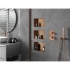 Mexen X-Wall-NR Nischenregal ohne Flansch 30 x 20 cm, gebürstetes Kupfer - 19C1302010