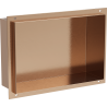 Mexen X-Wall-NR Nischenregal ohne Flansch 30 x 20 cm, gebürstetes Kupfer - 19C1302010