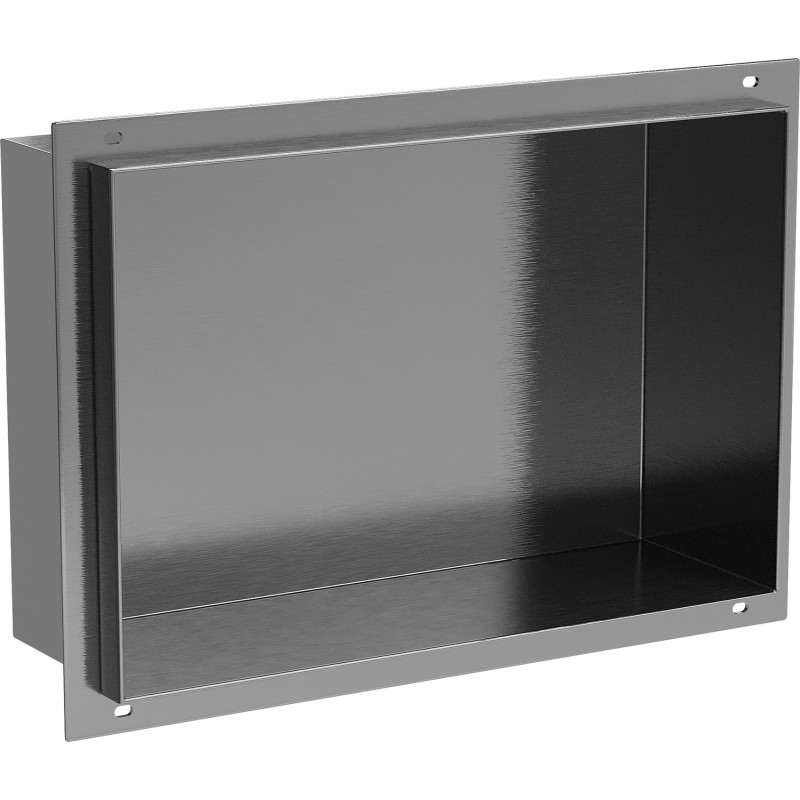 Mexen X-Wall-NR nischenregal ohne Flansch 30 x 20 cm, gebürstetes Gun Gray - 19E1302010