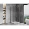 Mexen Mist-F faltbare Duschkabine rechts 75 x 75 cm, transparent, Chrom - 8A6T-075-075-01-00-P
