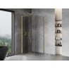 Mexen Mist-F Duschkabine klappbar links 110 x 110 cm, transparent, gold - 8A6T-110-110-50-00-L