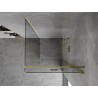 Mexen Mist-F Faltduschkabine rechts 90 x 90 cm, transparent, gold - 8A6T-090-090-50-00-P
