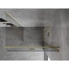 Mexen Mist-F klappbare Duschkabine rechts 110 x 100 cm, transparent, gold - 8A6T-110-100-50-00-P