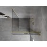 Mexen Mist-F Falttür-Duschkabine rechts 120 x 120 cm, transparent, gold - 8A6T-120-120-50-00-P
