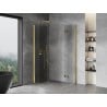 Mexen Mist-F Duo faltbare Duschkabine links 110 x 70 cm, transparent, gold - 8A6-110L-070P-50-00