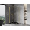 Mexen Mist-F Duo faltbare Duschkabine 85 x 85 cm, transparent, gold - 8A6-085L-085P-50-00